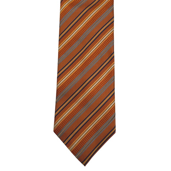 Lot of 6 Men's Silk Dress Ties JZ Richards Brooks Brothers Saks Paisley Striped - Picture 4 of 14